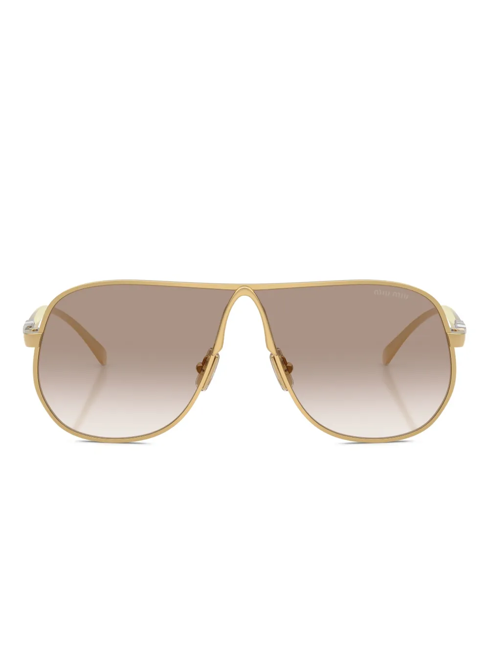 Miu Miu Eyewear geometric sunglasses | Gold | Image 1