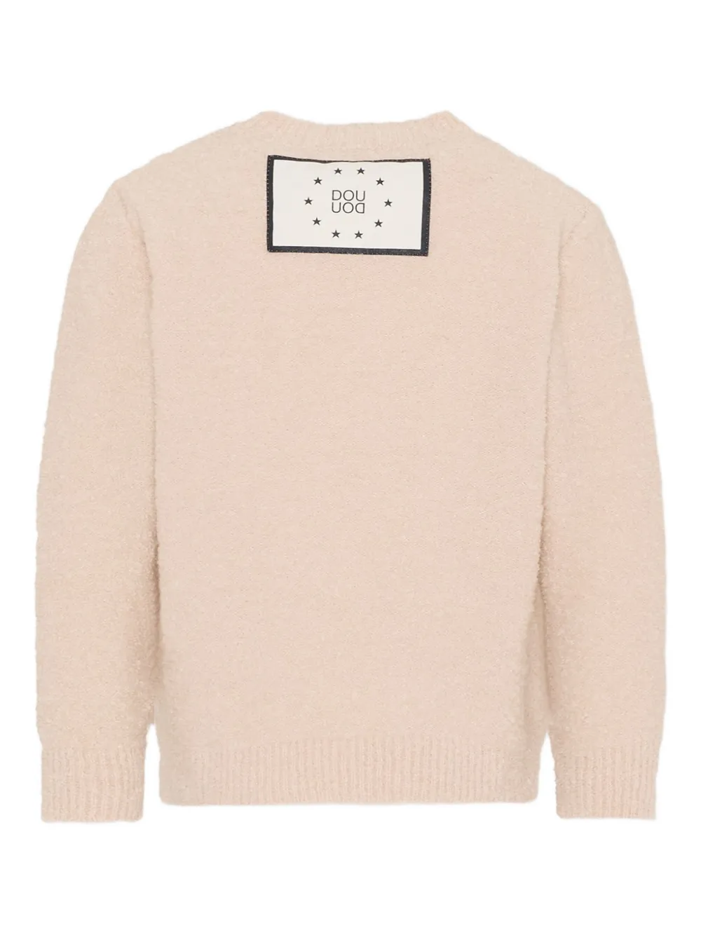 Douuod Kids Trui met logopatch en lange mouwen Beige