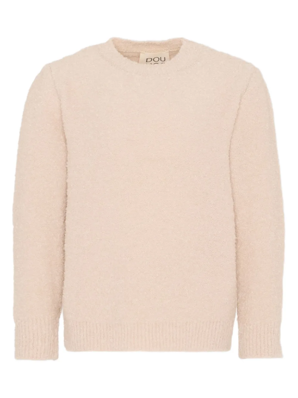 Douuod Kids Trui met logopatch en lange mouwen Beige