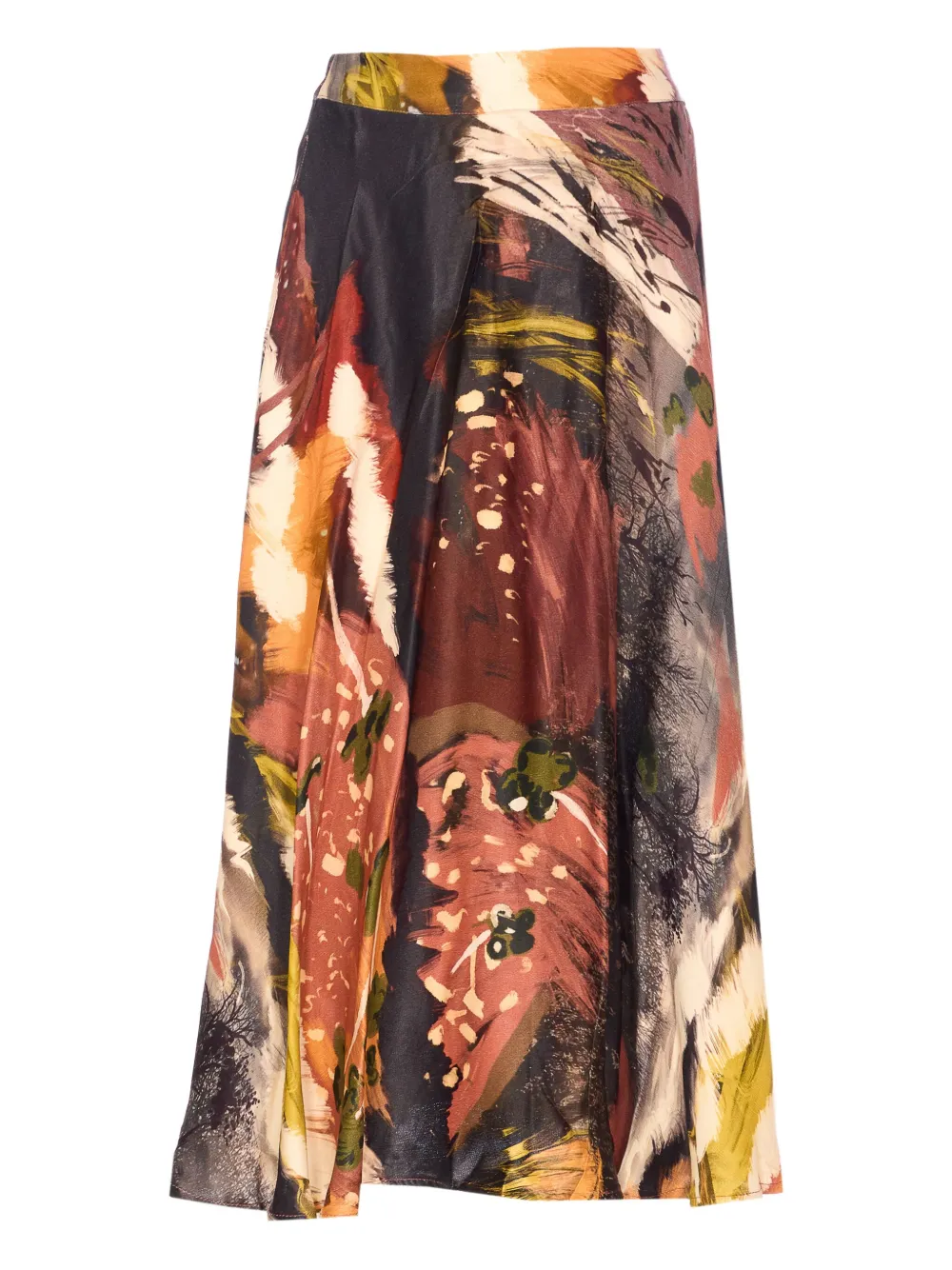 YAVI Rok met print - Bruin