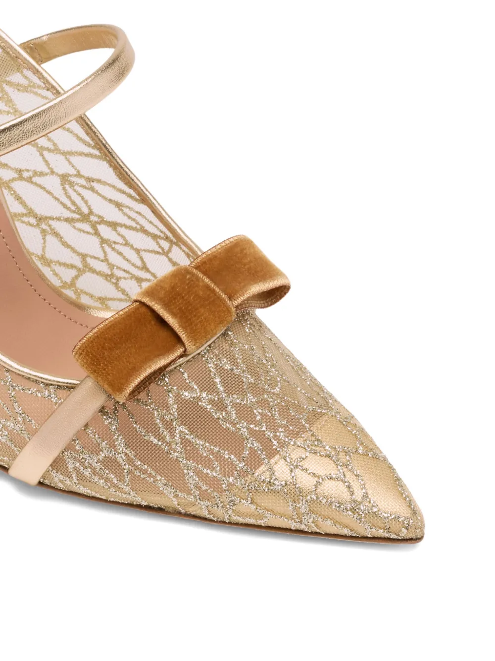 Malone Souliers 90 mm Aurora muiltjes met hak Goud