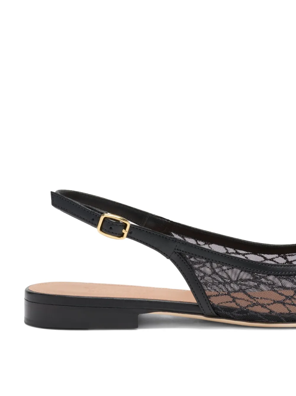 Malone Souliers Jama platte slingback pumps Zwart