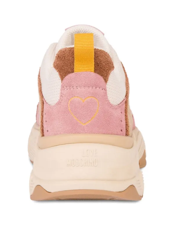 Love Moschino Tênis Com Aplicação De Coração | Neutro | FARFETCH BR