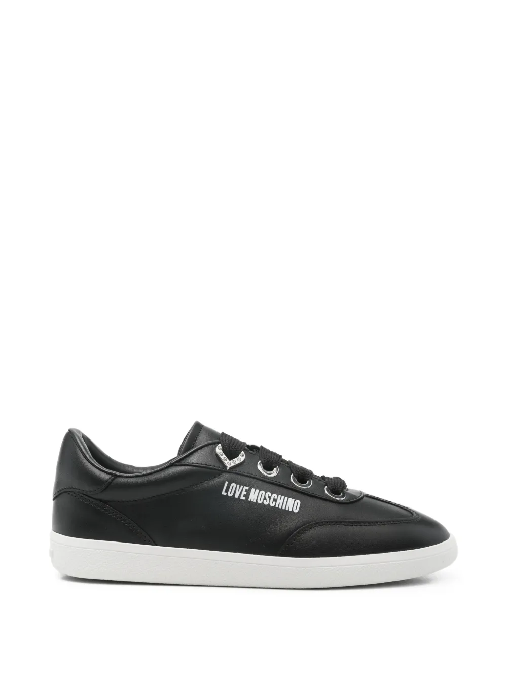 Love Moschino Leren sneakers Zwart