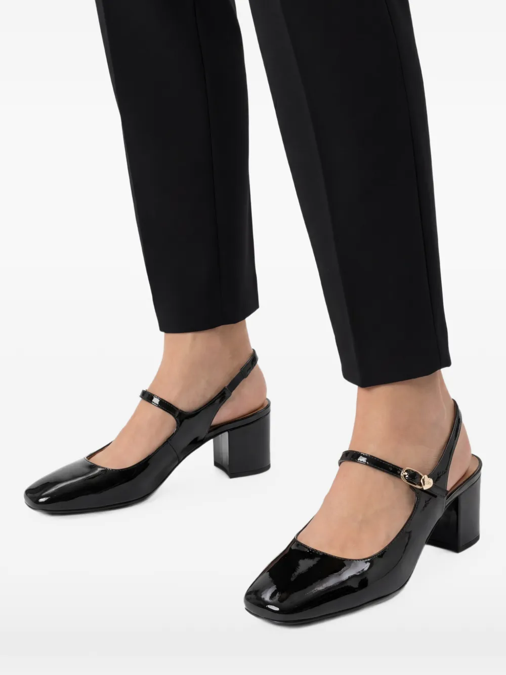 Love Moschino Pumps met vierkante neus Zwart