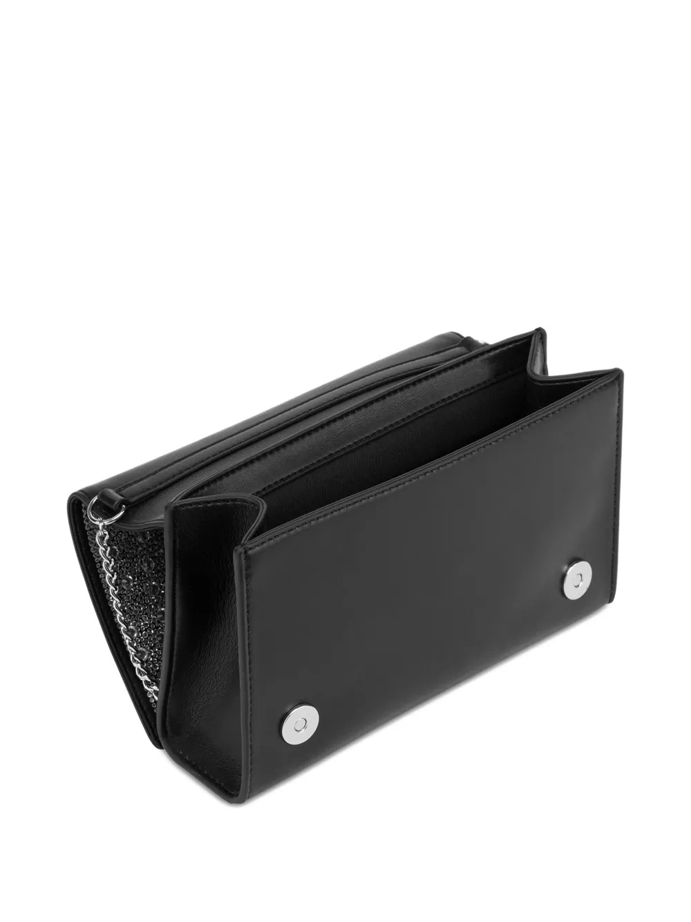 Love Moschino Stones Shoulder Bag In Silver