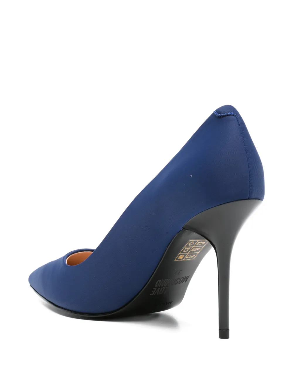 Love Moschino logo-print pumps Blauw
