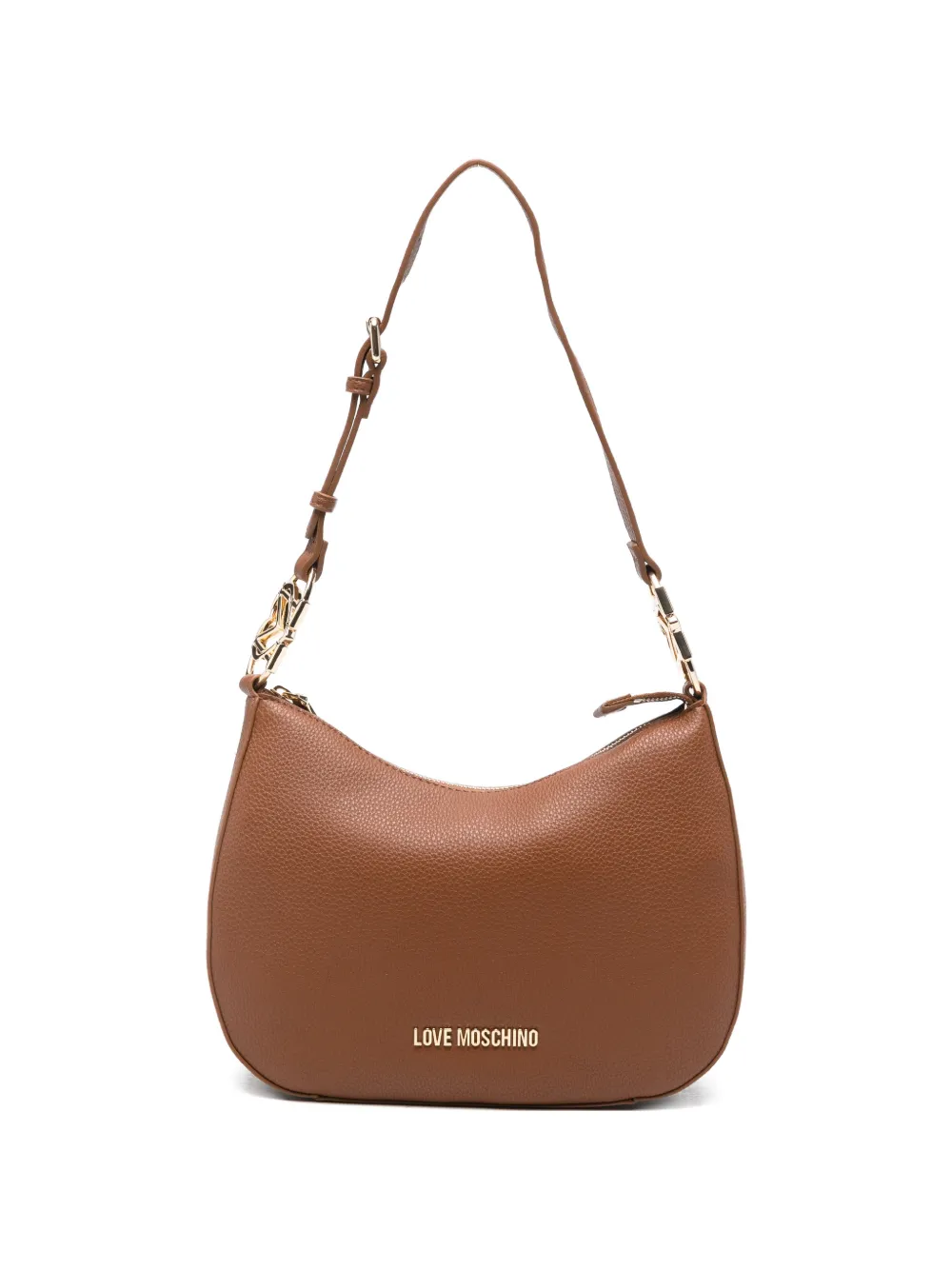 Love Moschino logo-detail shoulder bag - Marrone