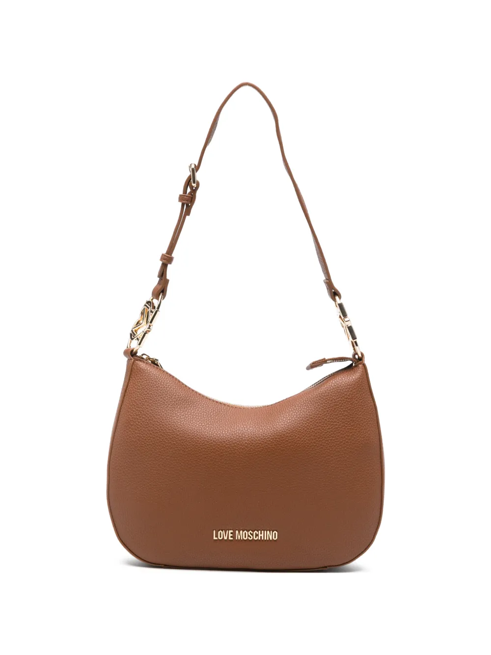 Love Moschino logo-detail shoulder bag - Marrone