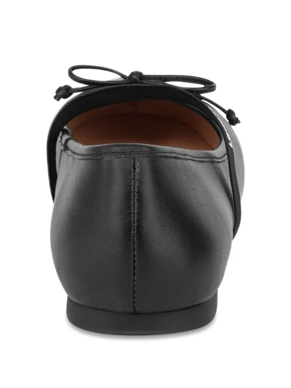 Love Moschino Ballerina's met bandje en strik Zwart