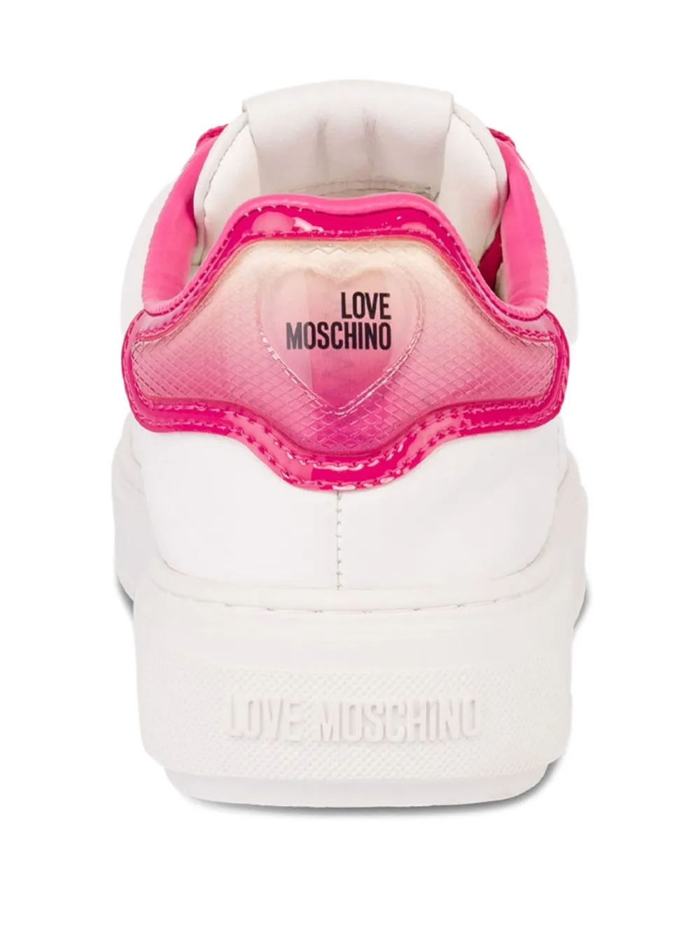Love Moschino Sneakers met logo Wit