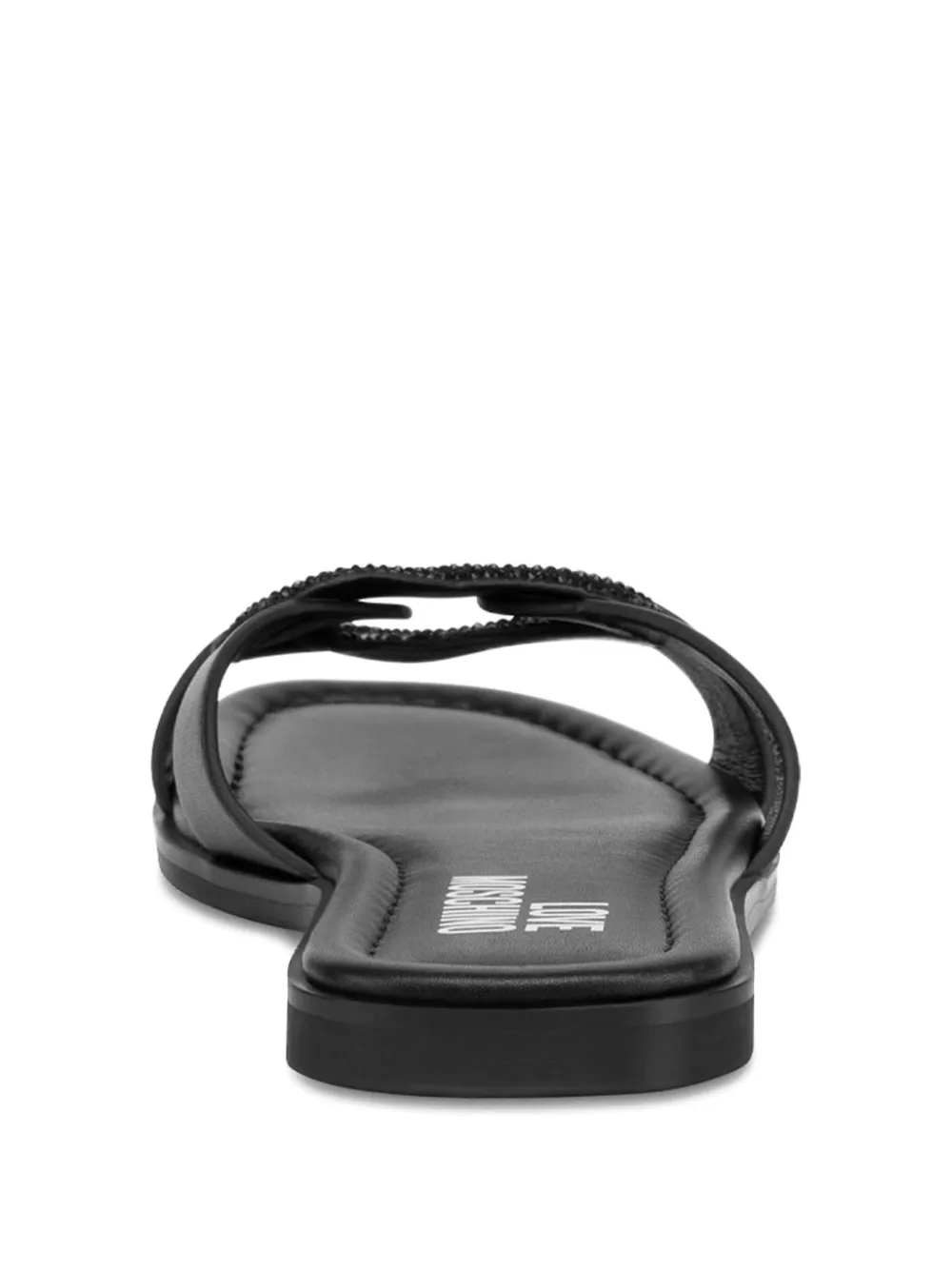 Love Moschino Leren sandalen Zwart