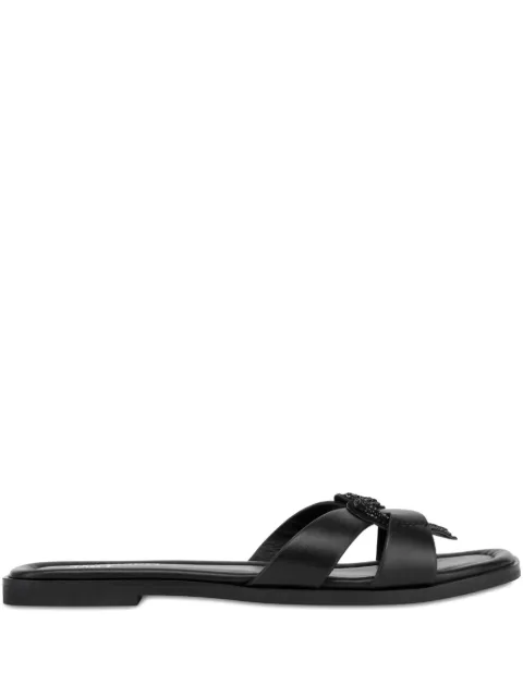 Love Moschino knotted leather sandals
