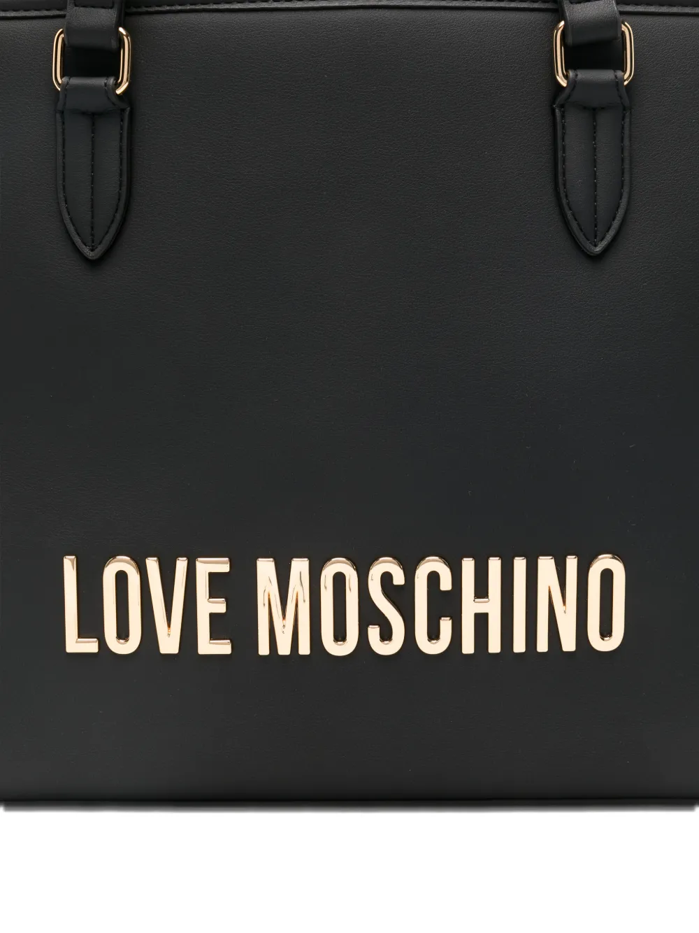 Love Moschino Schoudertas met logoplakkaat Zwart