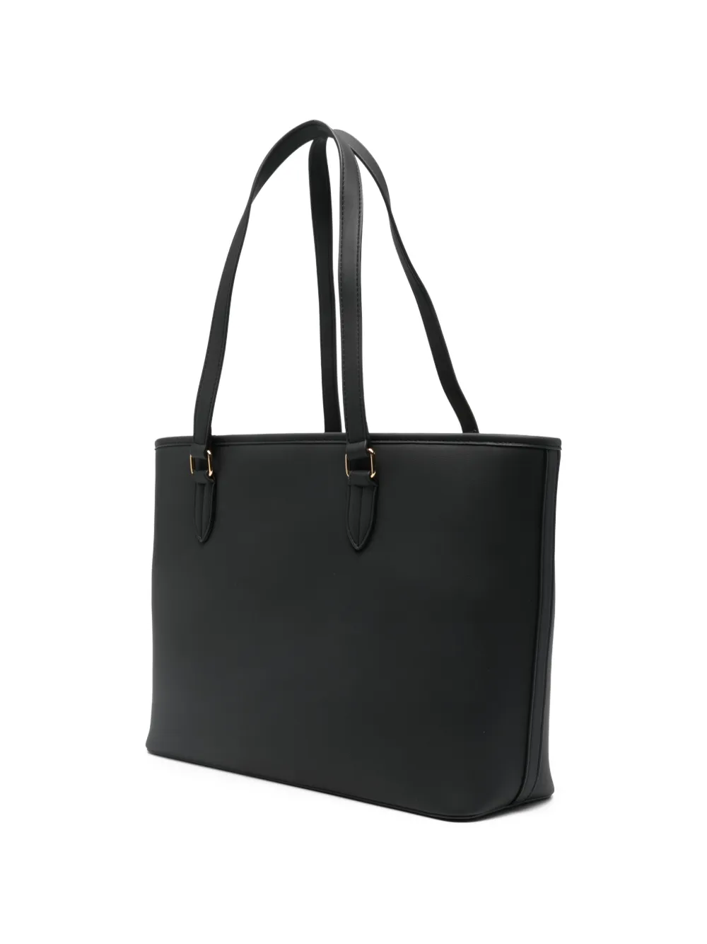 Love Moschino Schoudertas met logoplakkaat Zwart