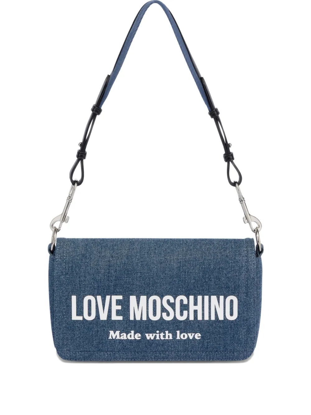 Love Moschino Borsa a spalla con zip - Blu