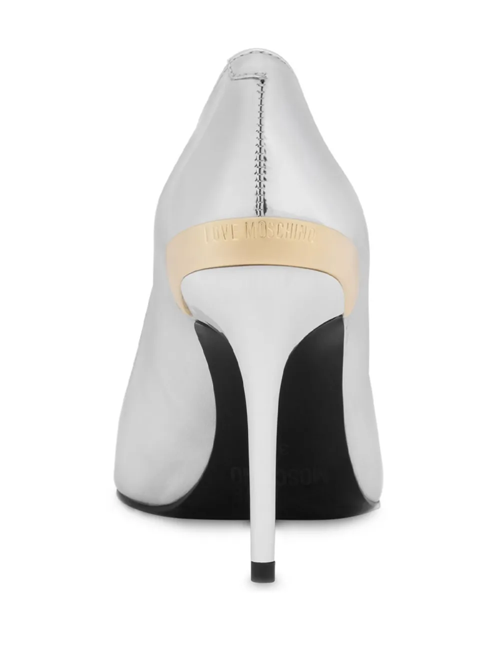 Love Moschino Pumps met puntige hak Zilver