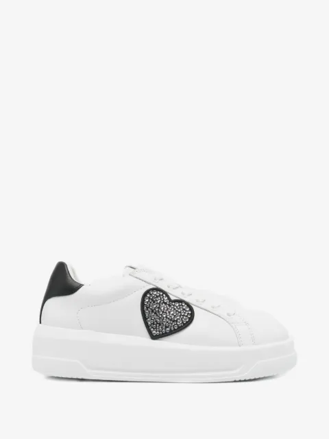 Love Moschino heart-detail sneakers