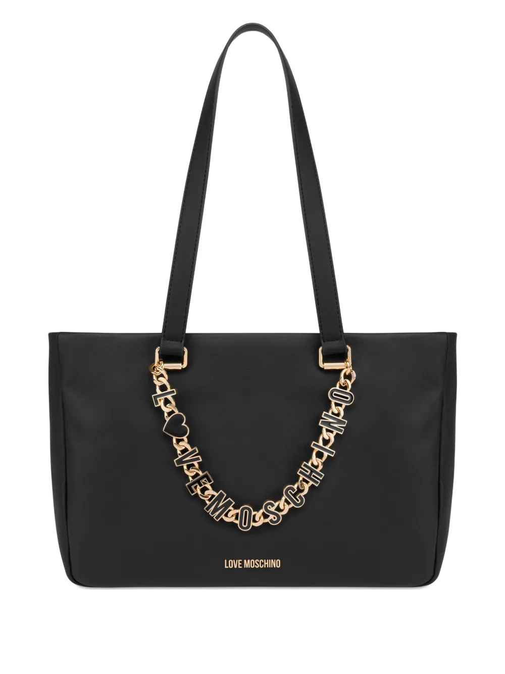 Love Moschino Borsa a spalla con catena - Nero