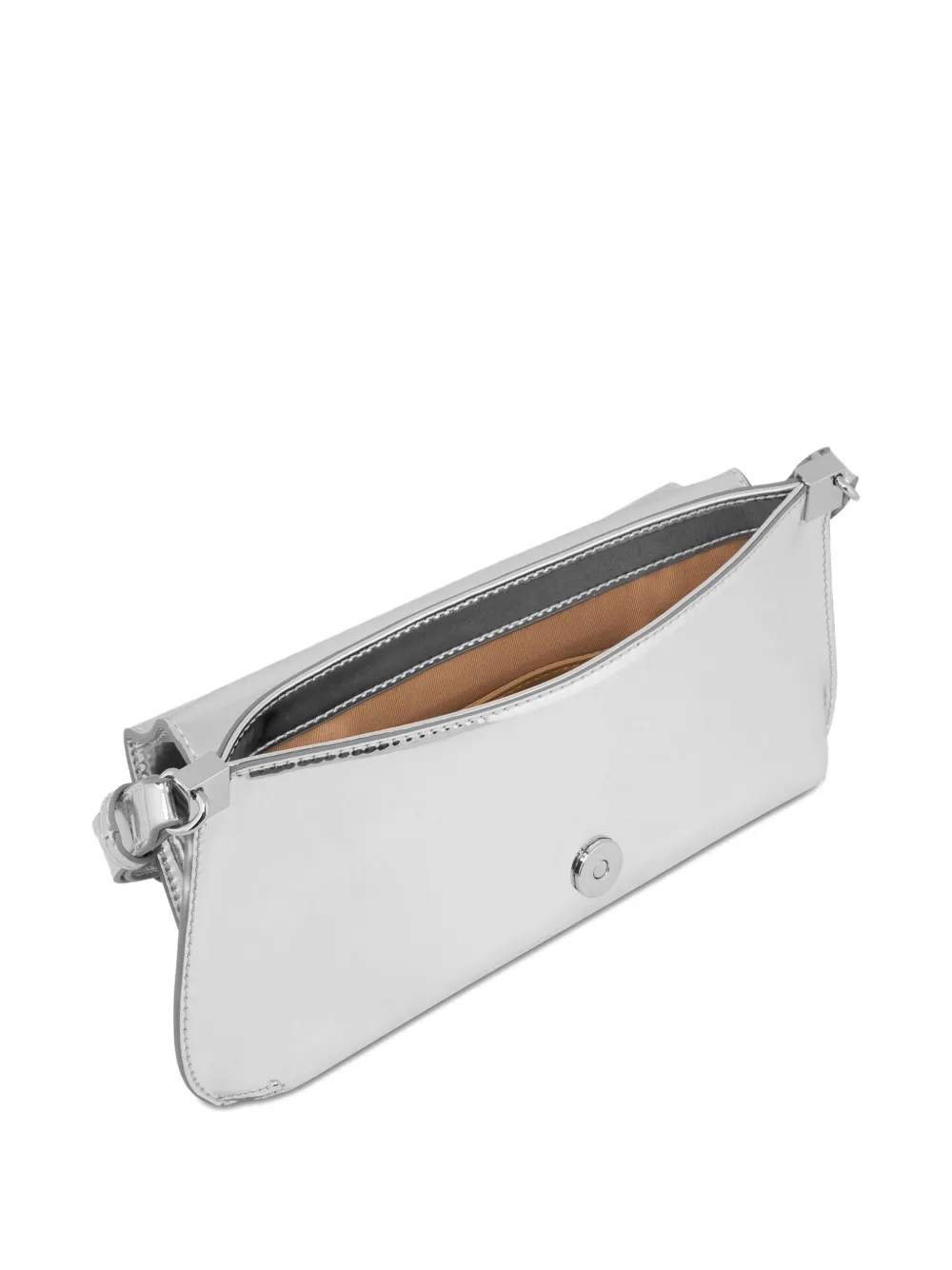 Love Moschino logo shoulder bag - Zilver