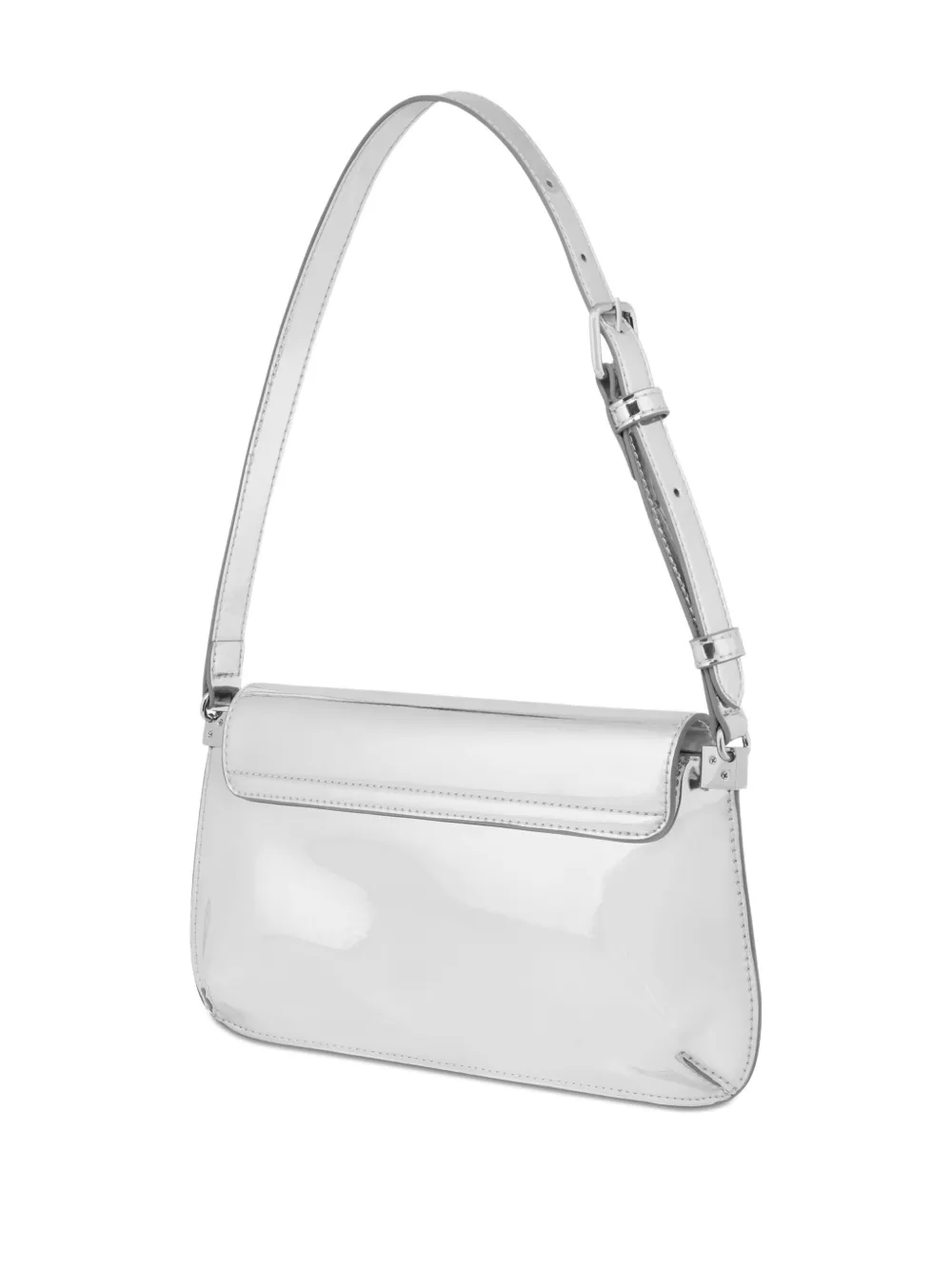 Love Moschino Schoudertas met logo Zilver