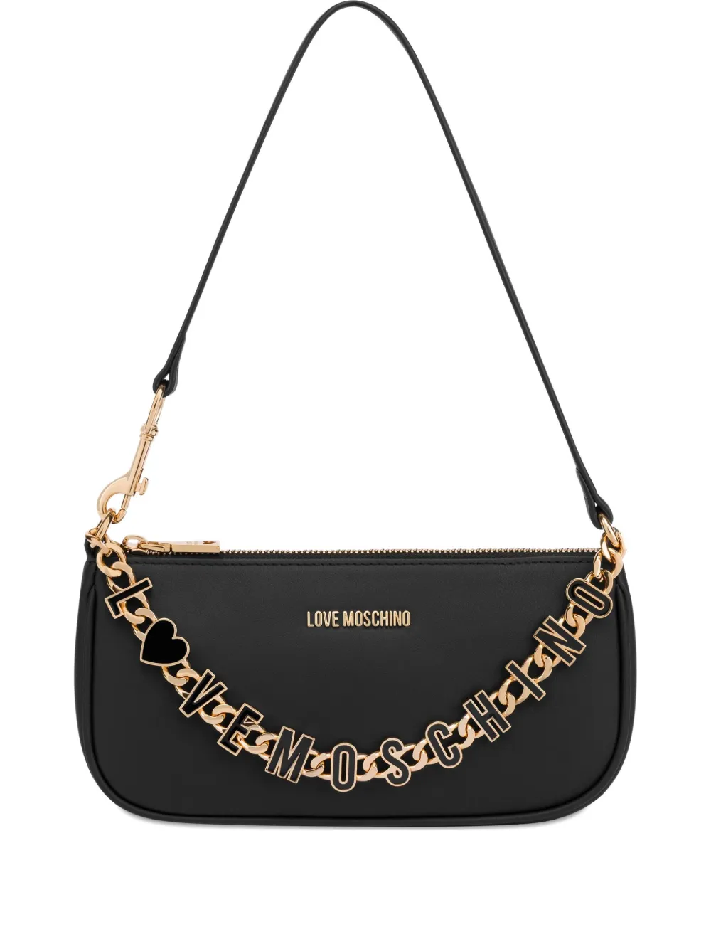 Love Moschino Borsa a spalla con logo - Nero