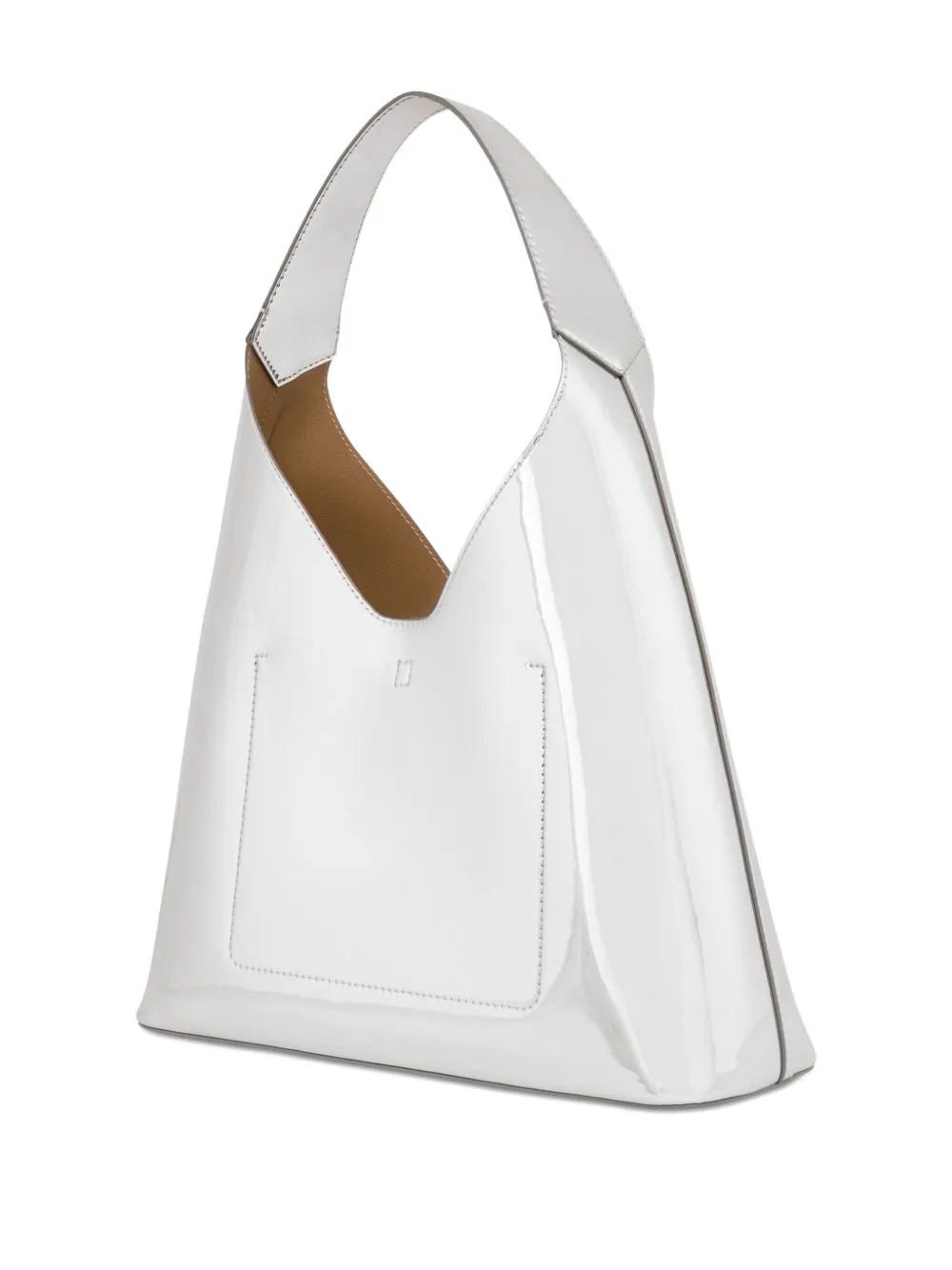 Love Moschino Schoudertas met logoplakkaat Grijs