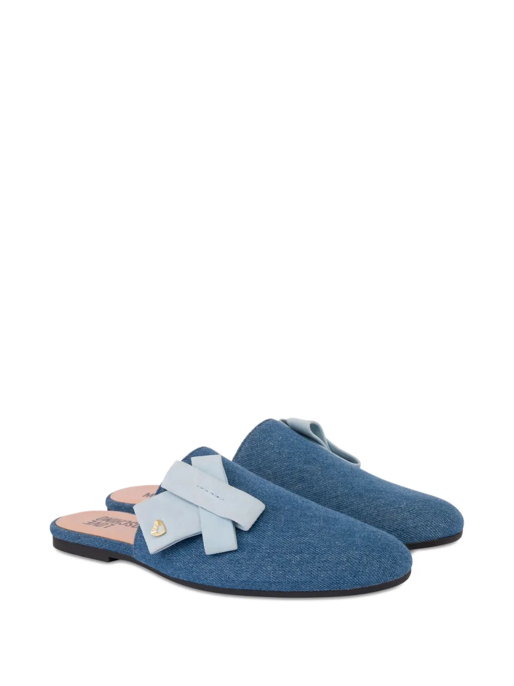 Love Moschino Muiltjes met strikdetail Blauw