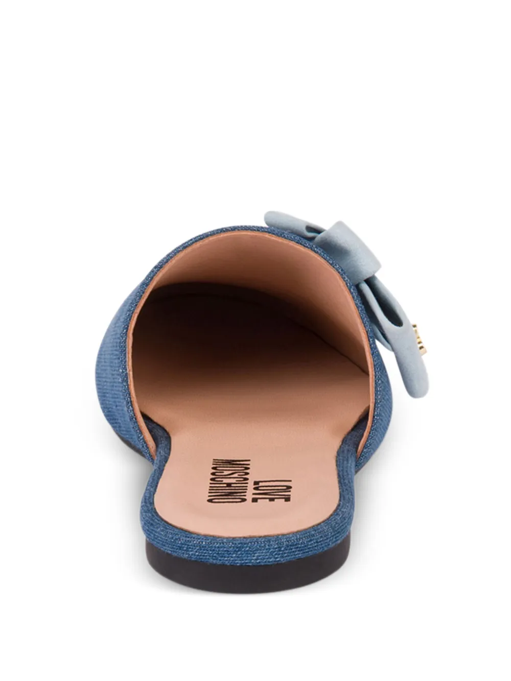 Love Moschino Muiltjes met strikdetail Blauw