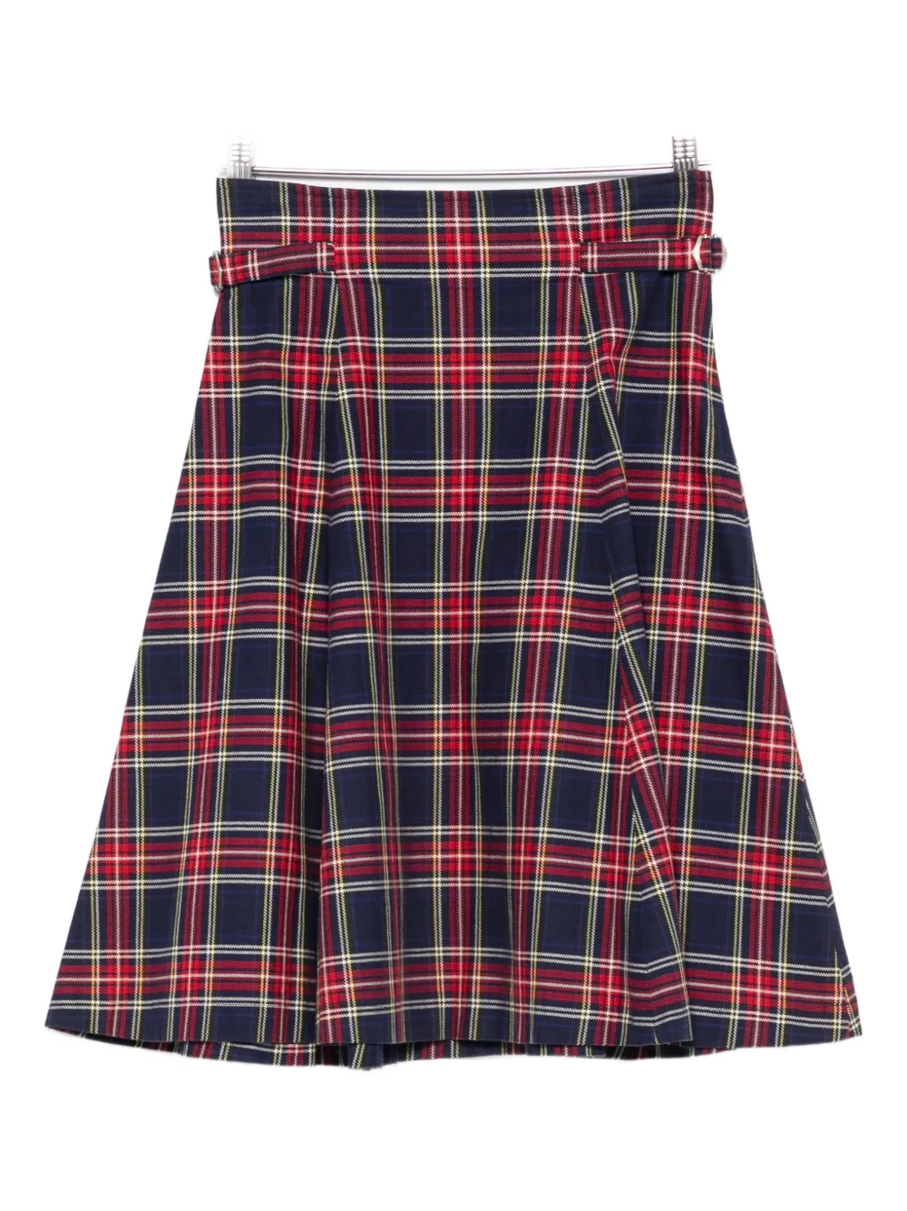Comme Des Garçons Pre-Owned 1990s checked-pattern skirt - Blu