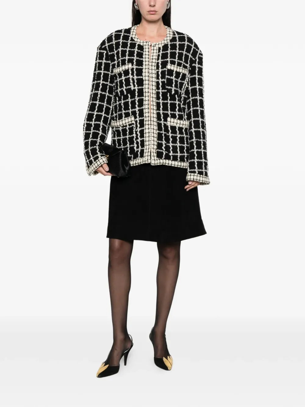  Lna Check Pocket Jacket - Black 