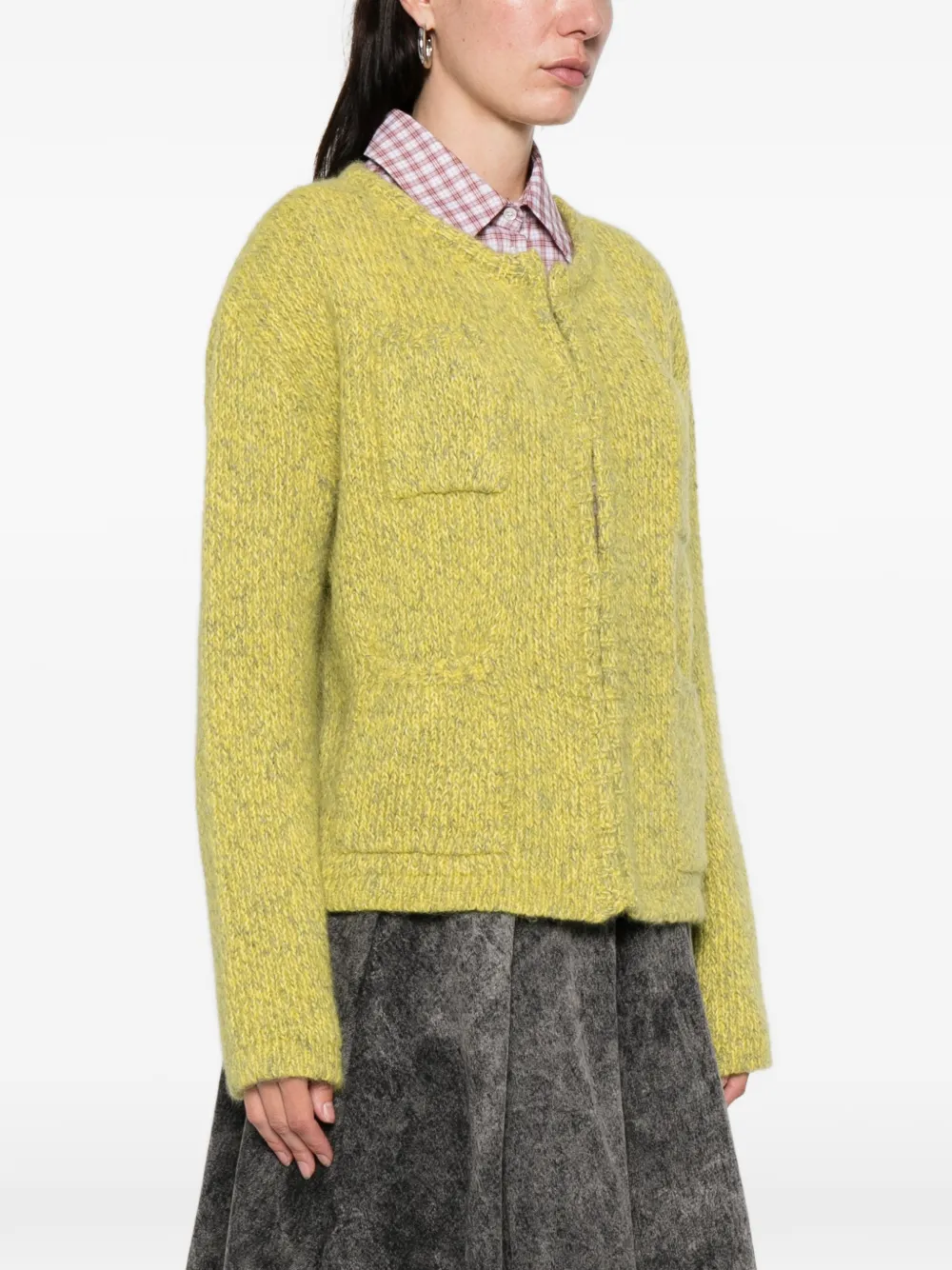 Lna Pocket Cardigan In Green