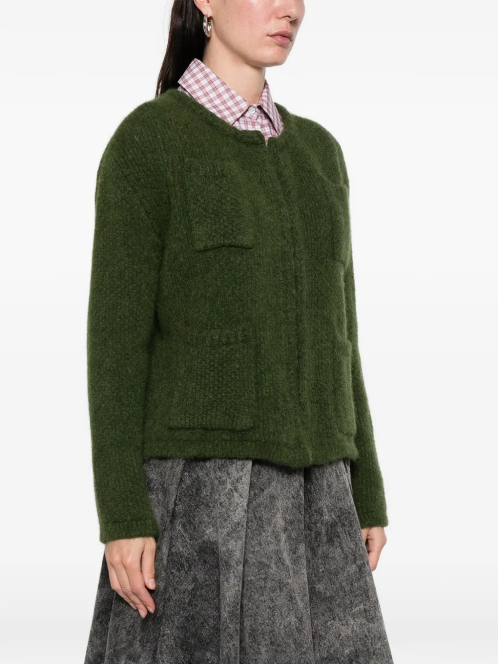  Lna Pocket Cardigan - Green 