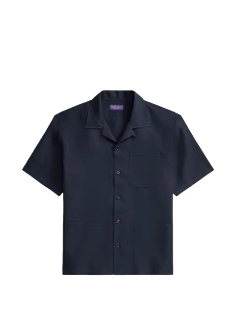 Ralph Lauren Purple Label camisa con cuello cubano
