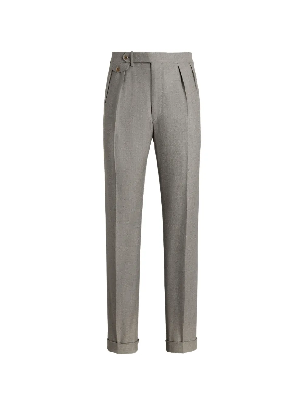 Ralph Lauren Purple Label pleated pressed-crease trousers - Grigio