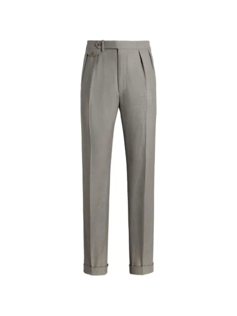 Ralph Lauren Purple Label pleated pressed-crease trousers