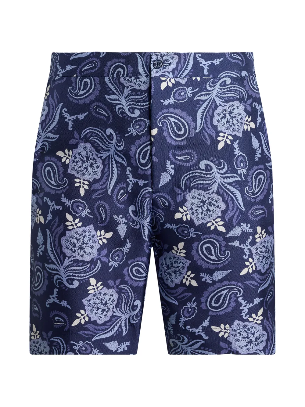 Ralph Lauren Purple Label Gregory paisley-print silk shorts Blauw