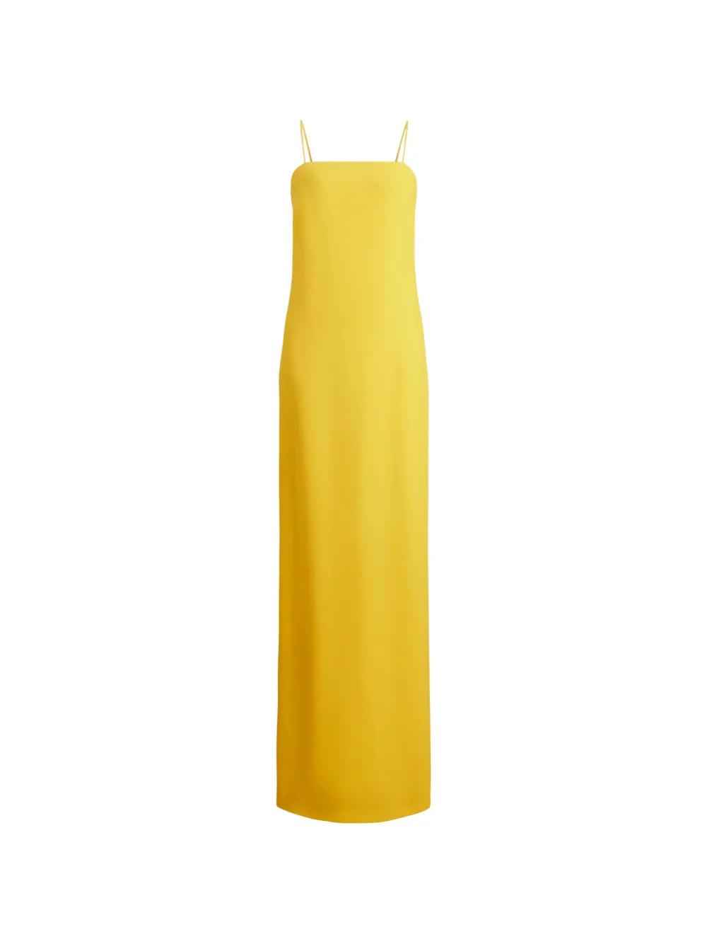 Ralph Lauren Collection silk spaghetti-strap maxi dress Geel