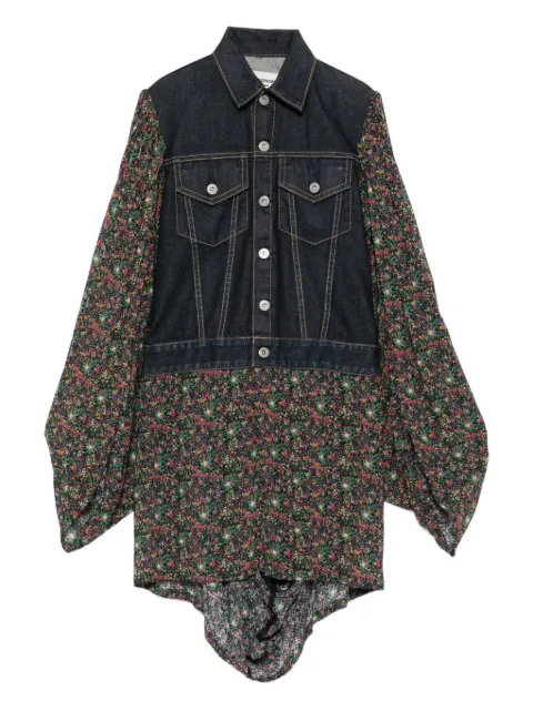 Junya Watanabe Comme des Garçons Pre-Owned 2019 Docking mini shirt dress