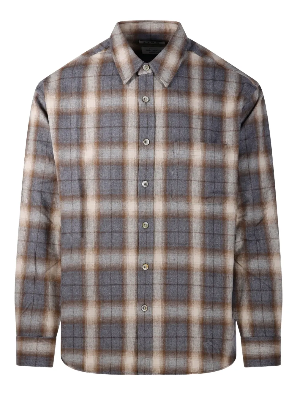 COOR check-pattern shirt | Grey | Image 1