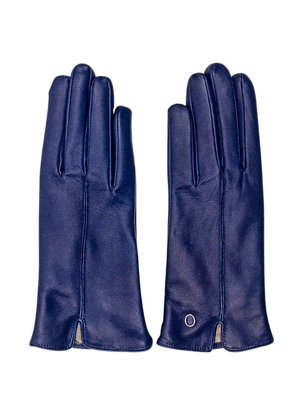 Orciani Handschoenen met logodetail - Blauw