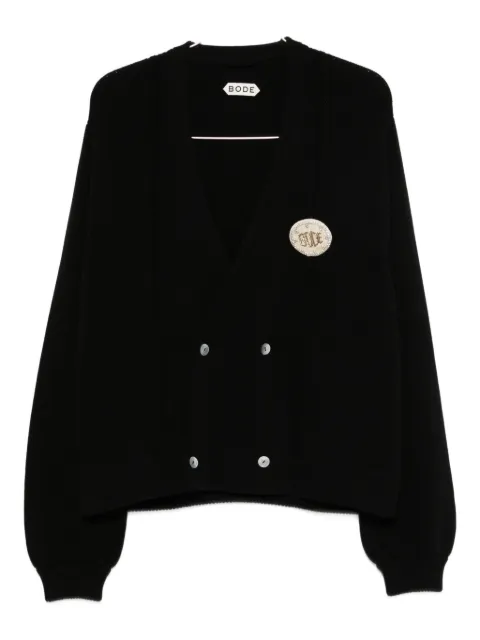 BODE button appliqué cardigan