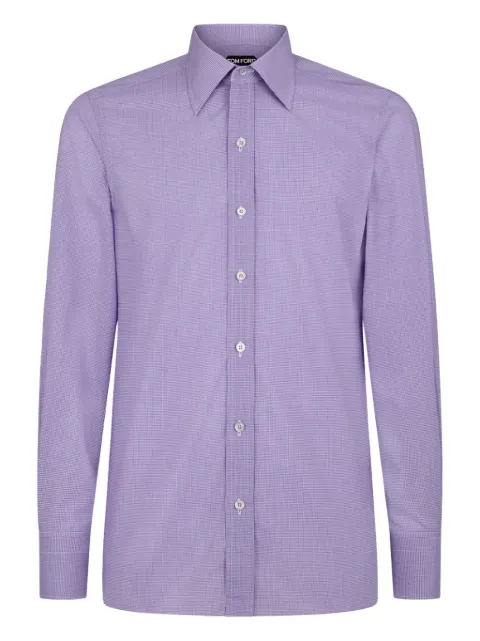 TOM FORD Seidenhemd mit Knopfmanschetten