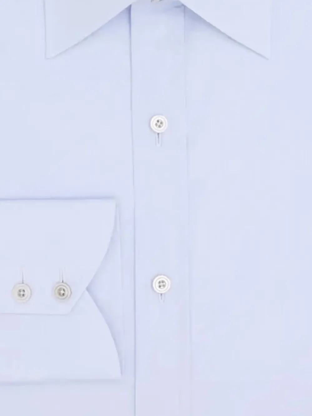 TOM FORD Katoenen overhemd met lange mouwen - Blauw