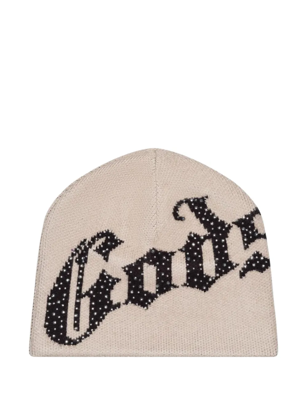 GODSPEED logo studded beanie | Neutrals | Image 1