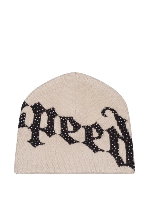 GODSPEED Logo Studded Beanie | Neutrals | FARFETCH