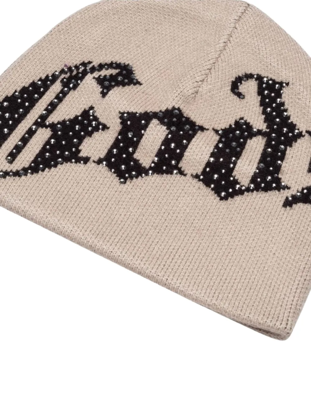 LOGO STUDDED BEANIE