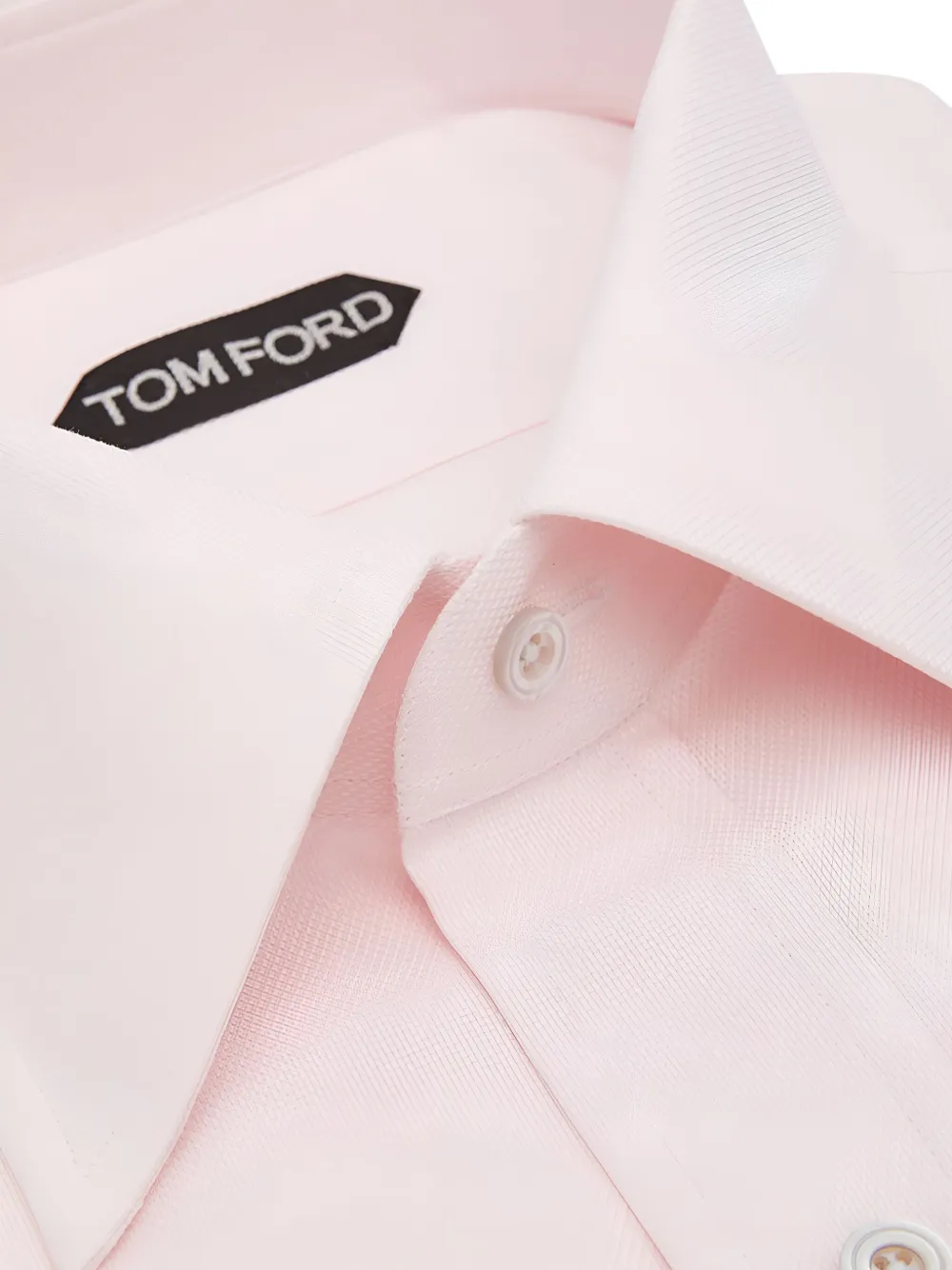 TOM FORD Katoenen overhemd met knoopmanchetten - Roze