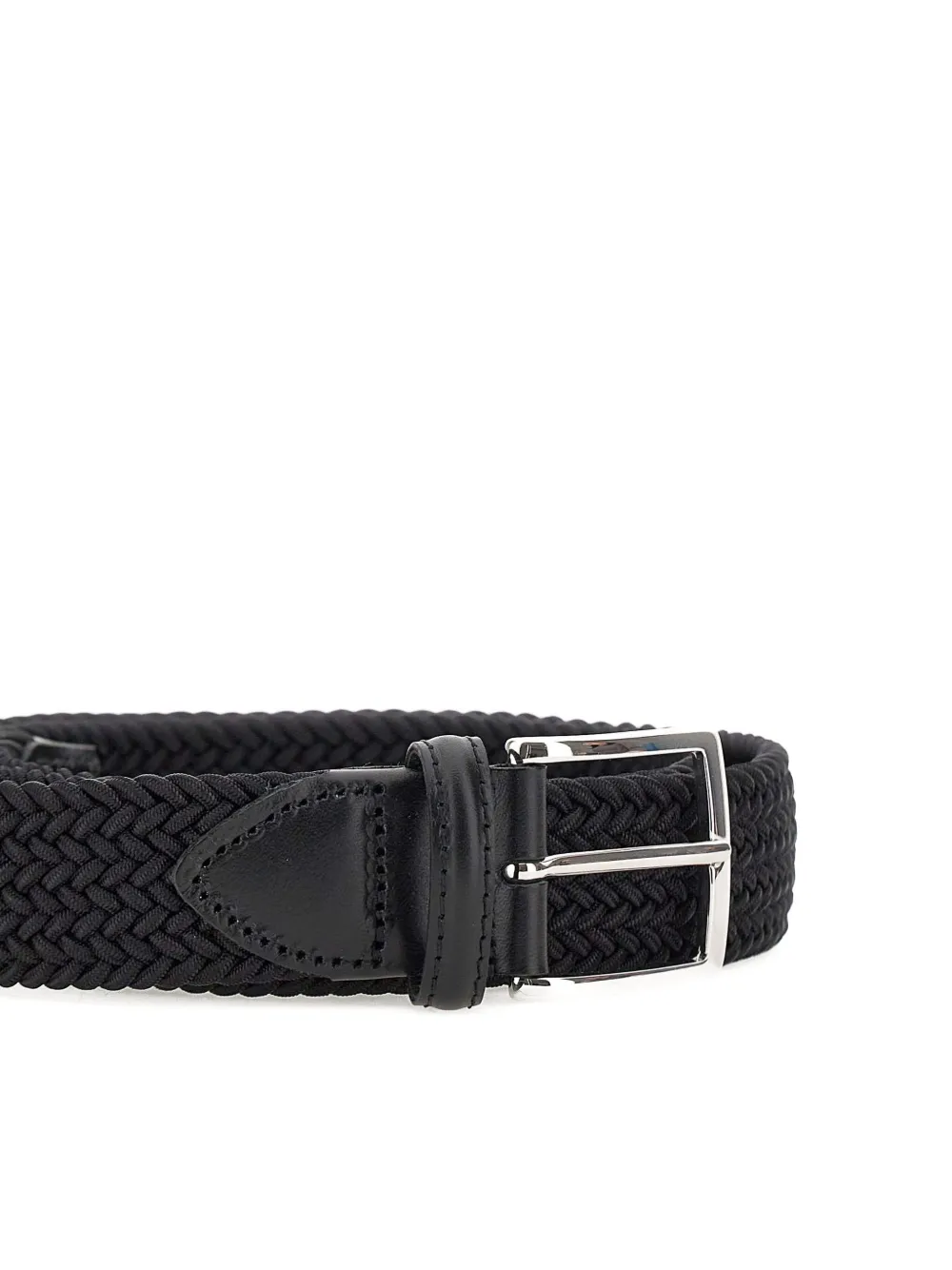 Athison Braided Belt In Black