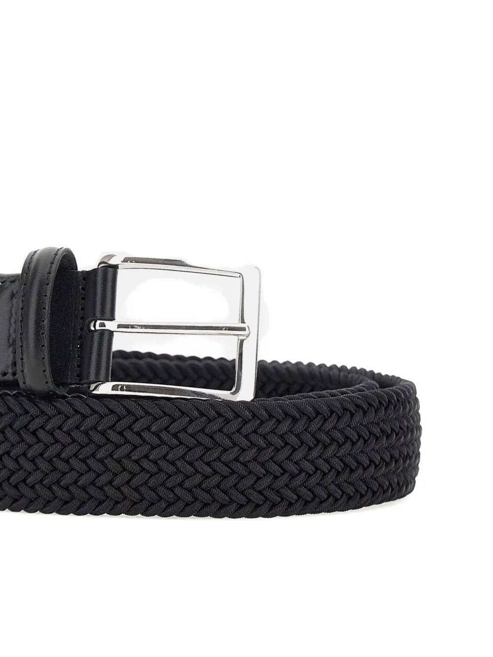 Athison Braided Belt In Black